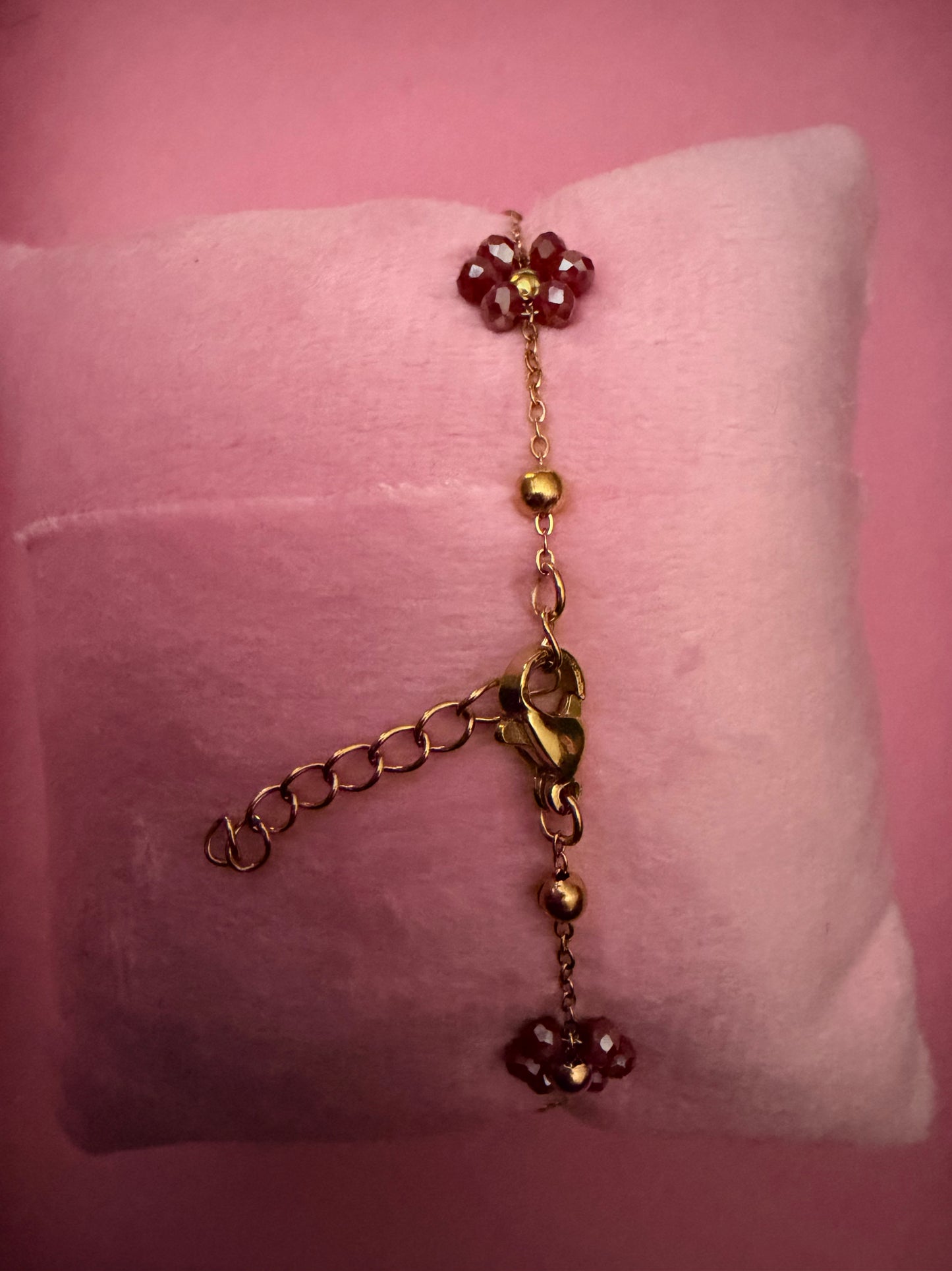 Blush Bloom Charm Bracelet