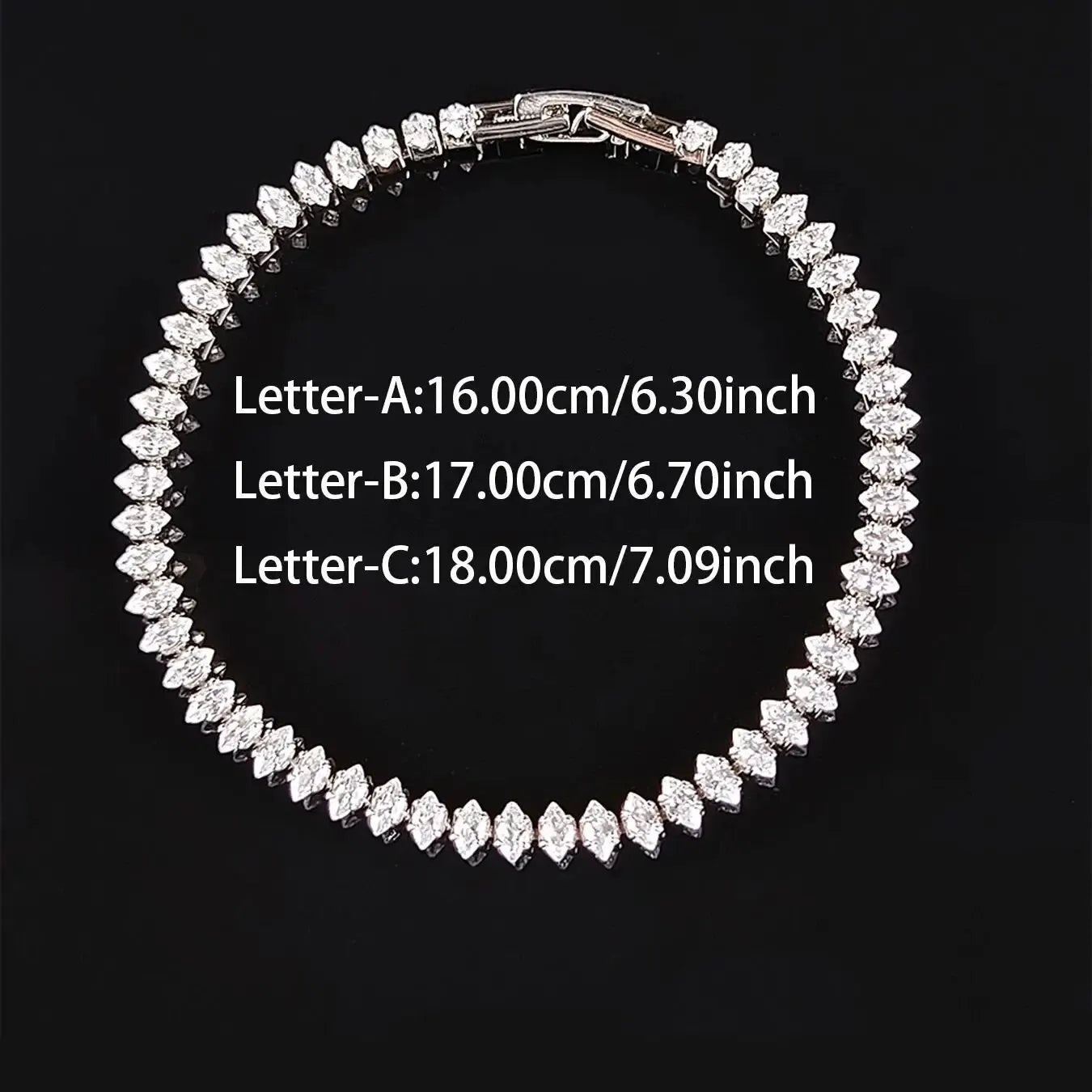 Luxe Marquise Crystal Tennis Bracelet