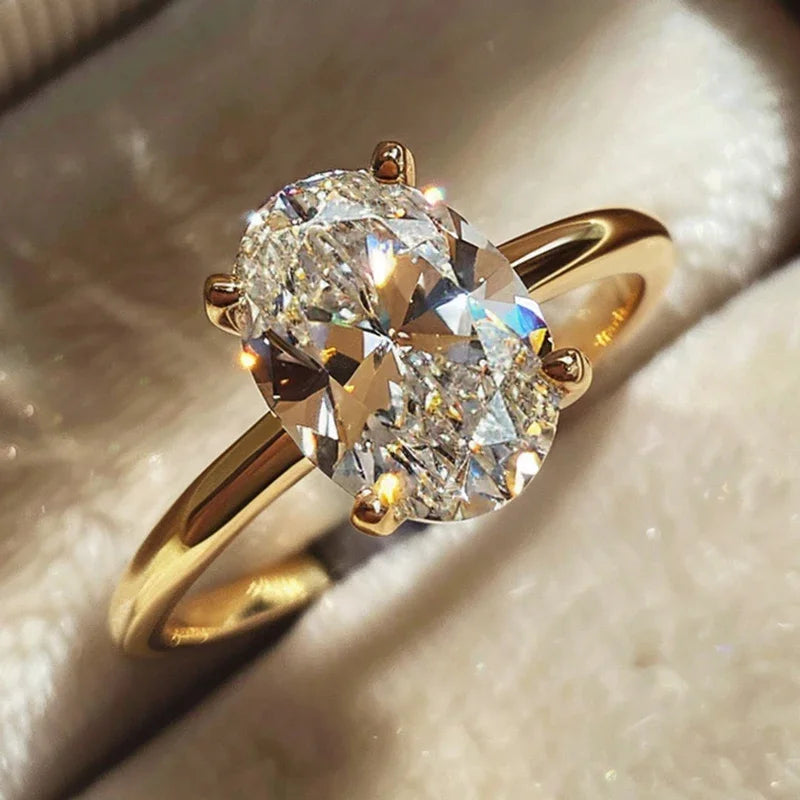 The Everly Ring | 925 Sterling Silver Oval Solitaire Ring
