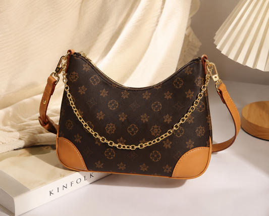 Monogram Chain Shoulder Bag | Everyday Luxe Handbag