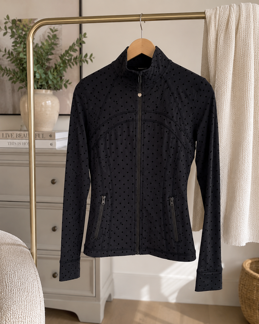 Midnight Polka Dot Sculpt Jacket