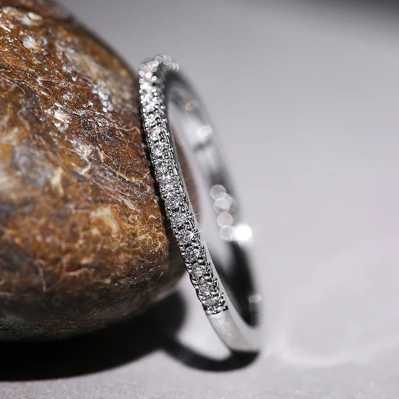 Dainty Pavé Stacking Ring