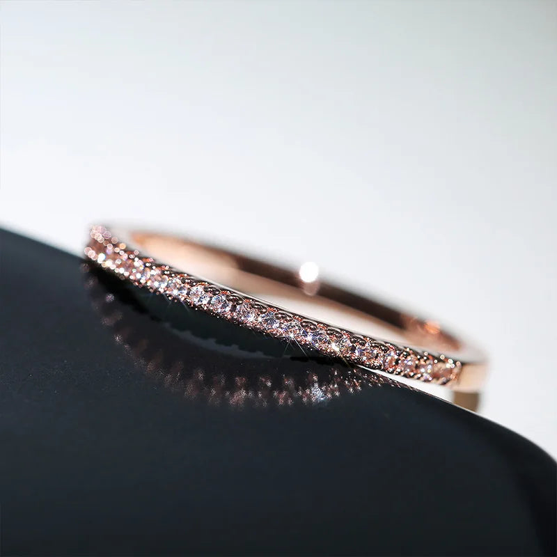Dainty Pavé Stacking Ring