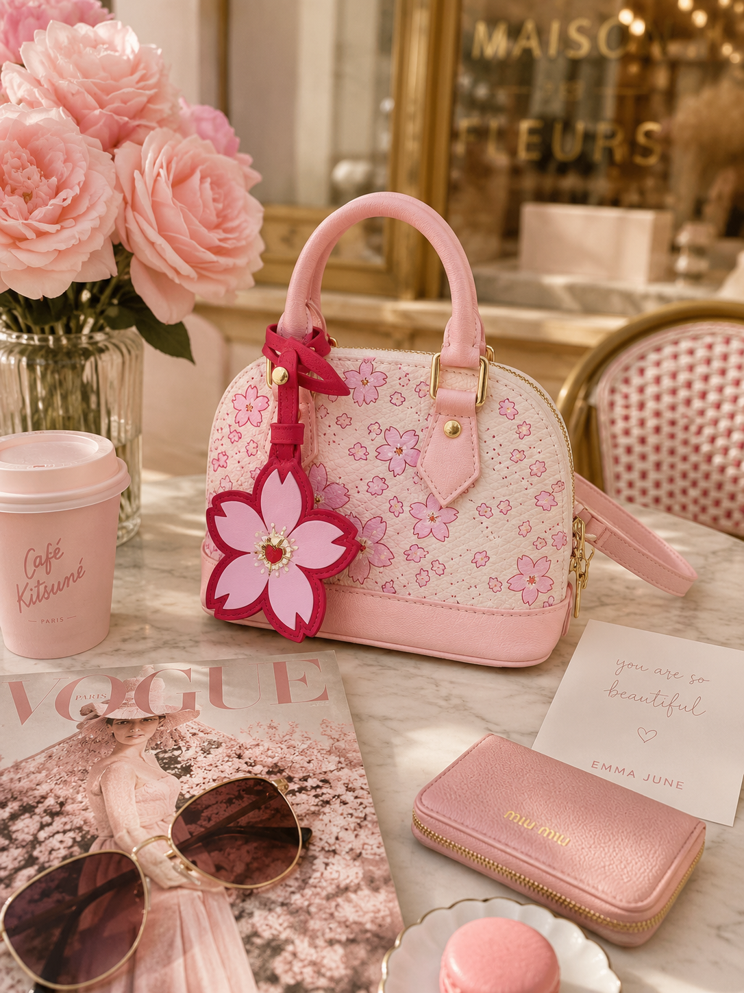 Blossom Charm Mini Shoulder Bag