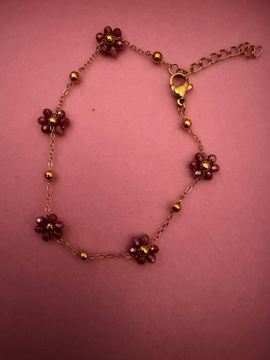 Blush Bloom Charm Bracelet