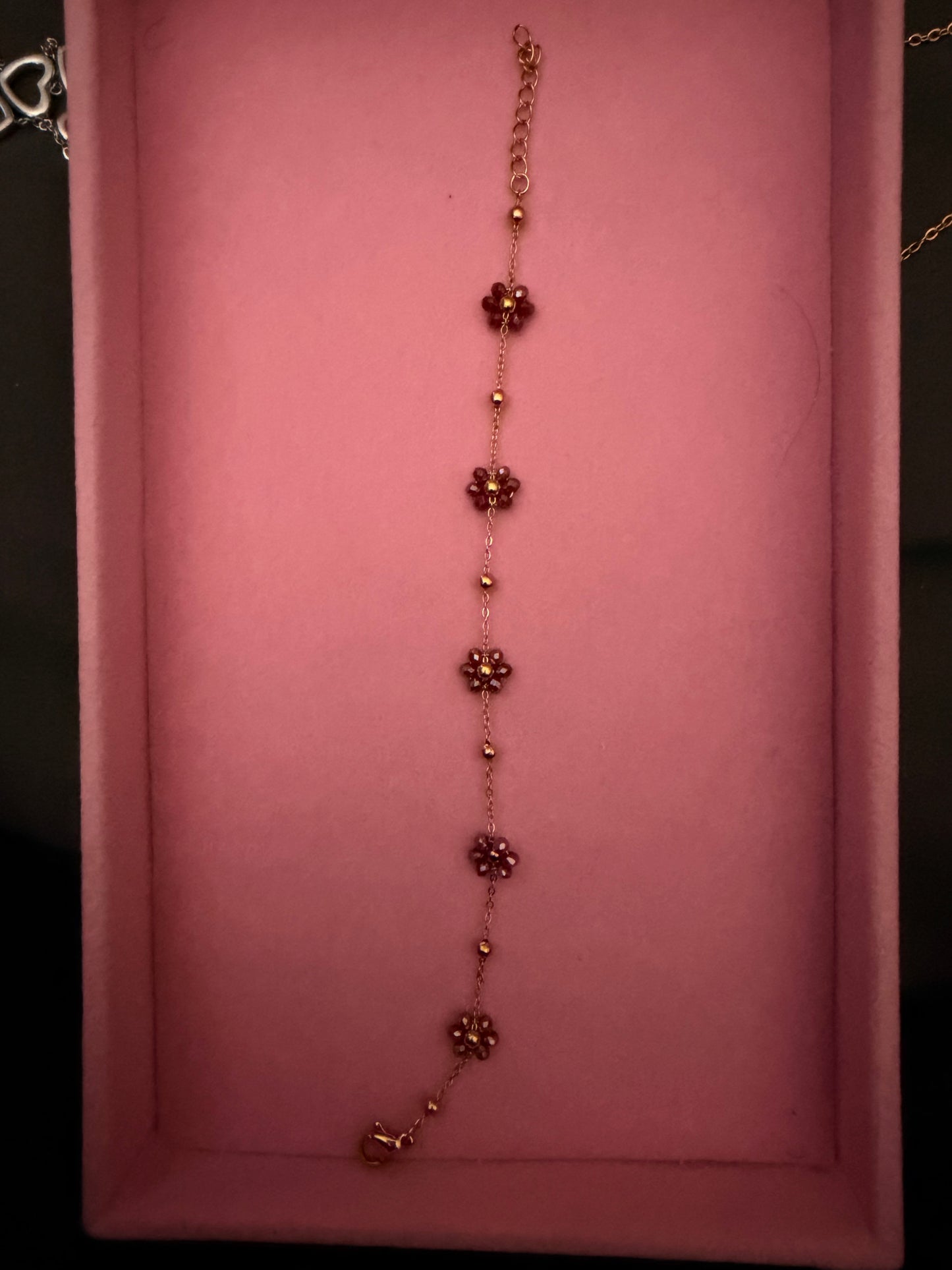 Blush Bloom Charm Bracelet