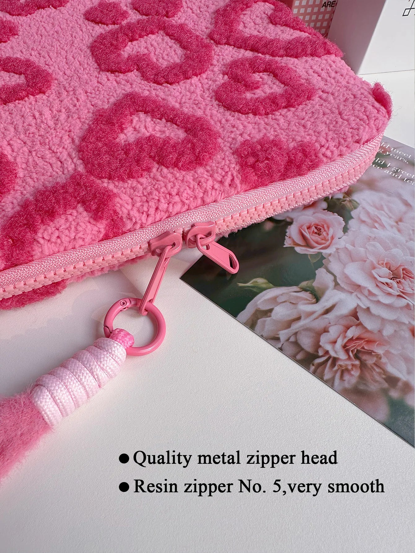Plush Heart Laptop Sleeve | Cozy Padded Case for MacBook, iPad & Laptops