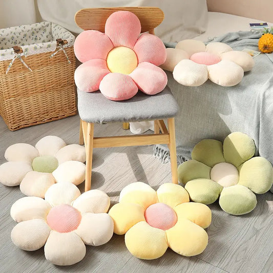 Plush Flower Floor Pillow – Soft Floral Cushion for Cozy Home Decor
