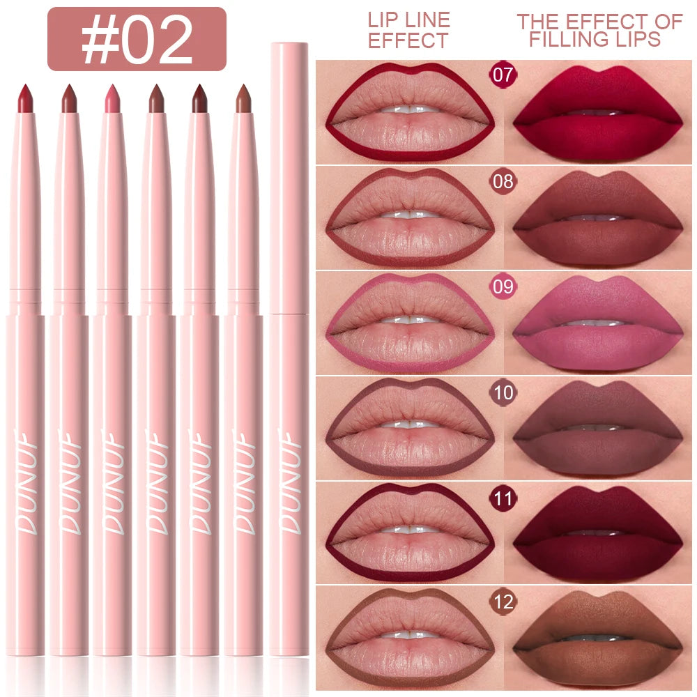 Velvet Precision Lip Liner Set – 6 Shades