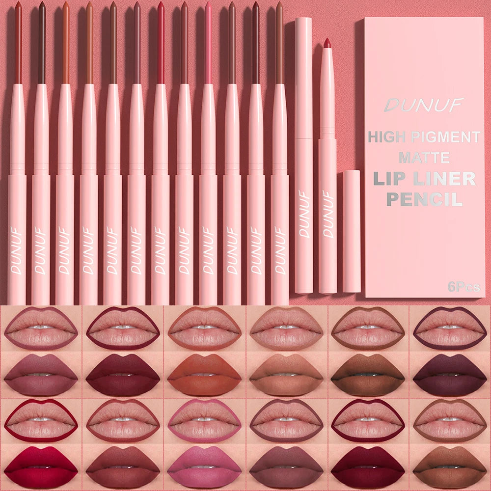 Velvet Precision Lip Liner Set – 6 Shades
