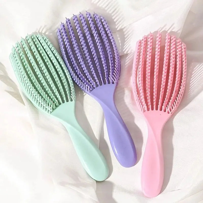 Pink Octopus Detangling Hair Brush