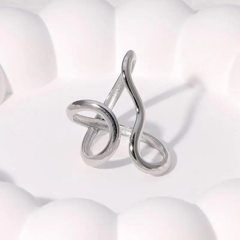 The Serpent Open Ring | Waterproof Stainless Steel Adjustable Ring