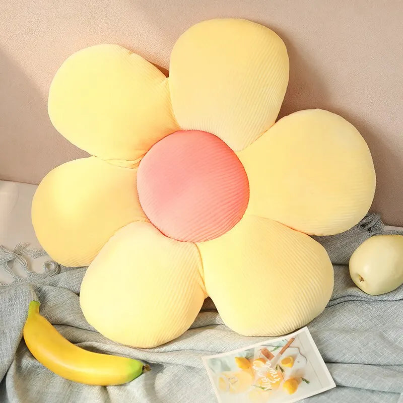 Plush Flower Floor Pillow – Soft Floral Cushion for Cozy Home Decor