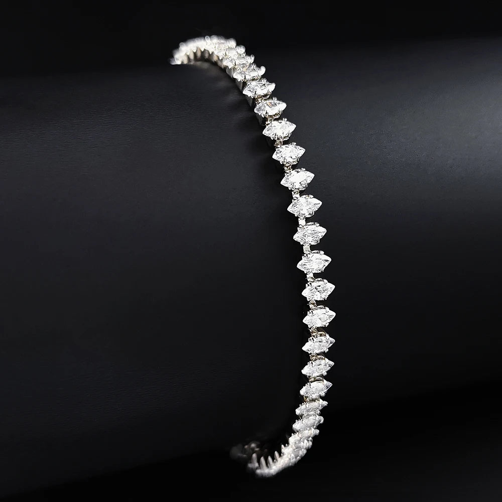 Luxe Marquise Crystal Tennis Bracelet