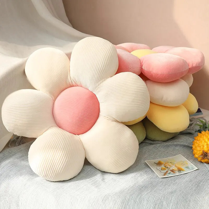 Plush Flower Floor Pillow – Soft Floral Cushion for Cozy Home Decor