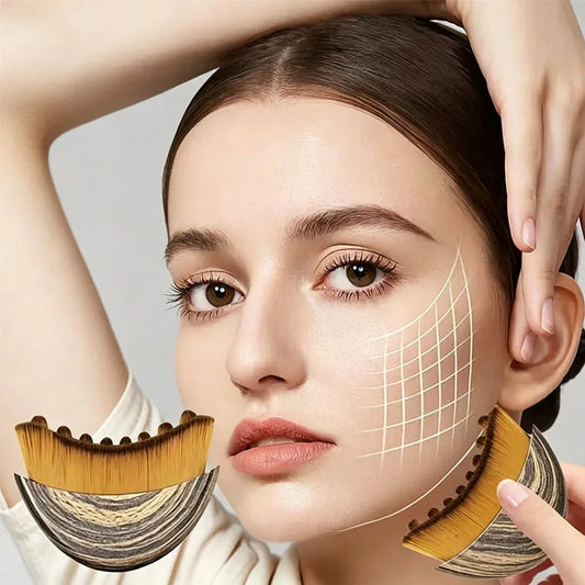 Lymphatic Sculpting Face Brush | Facial Massage & Contour Beauty Tool