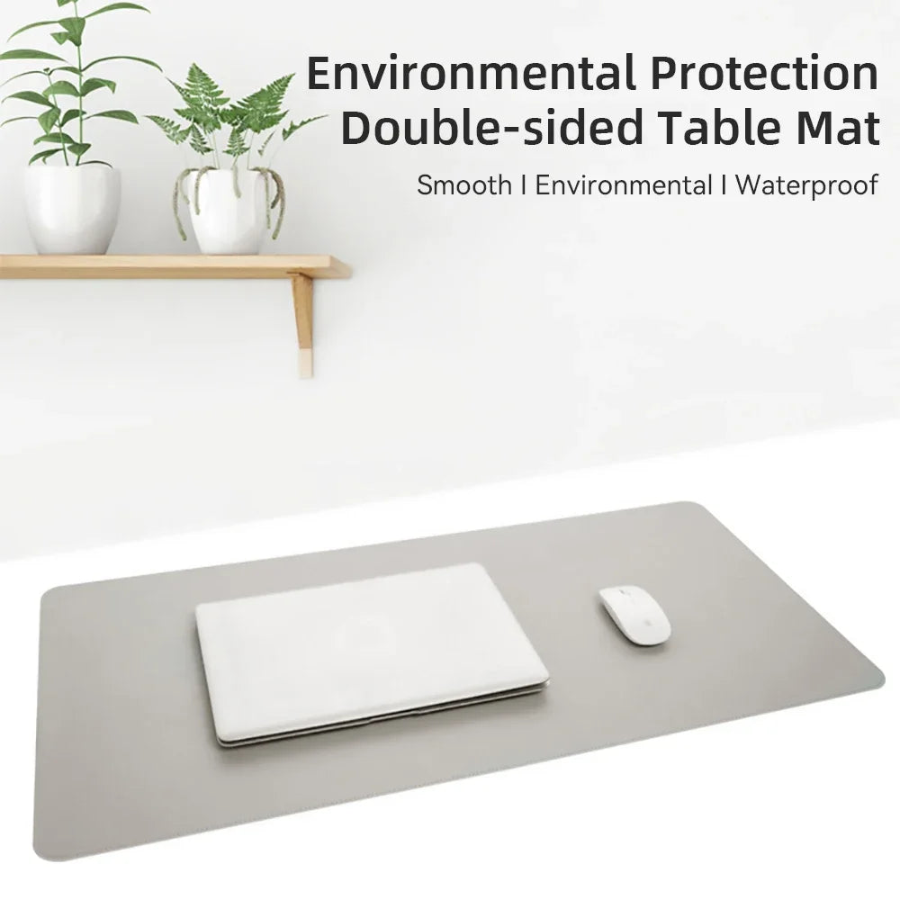 Minimalist Desk Mat | Waterproof Leather Workspace Pad