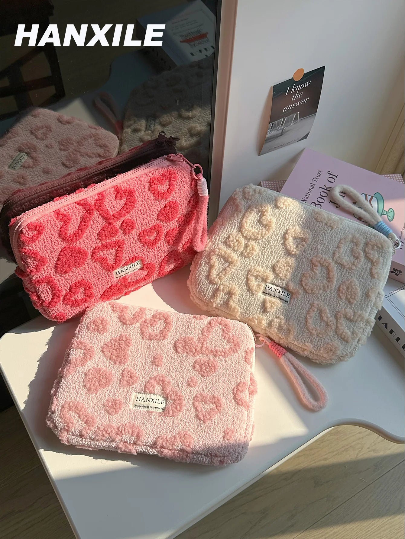 Plush Heart Laptop Sleeve | Cozy Padded Case for MacBook, iPad & Laptops