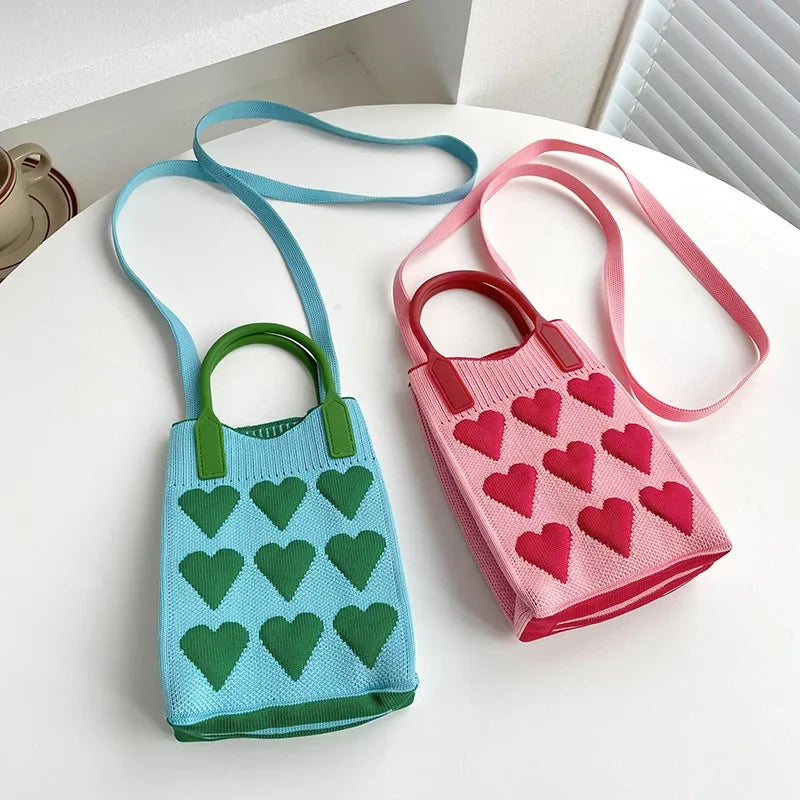 Sweetheart Knit Mini Crossbody