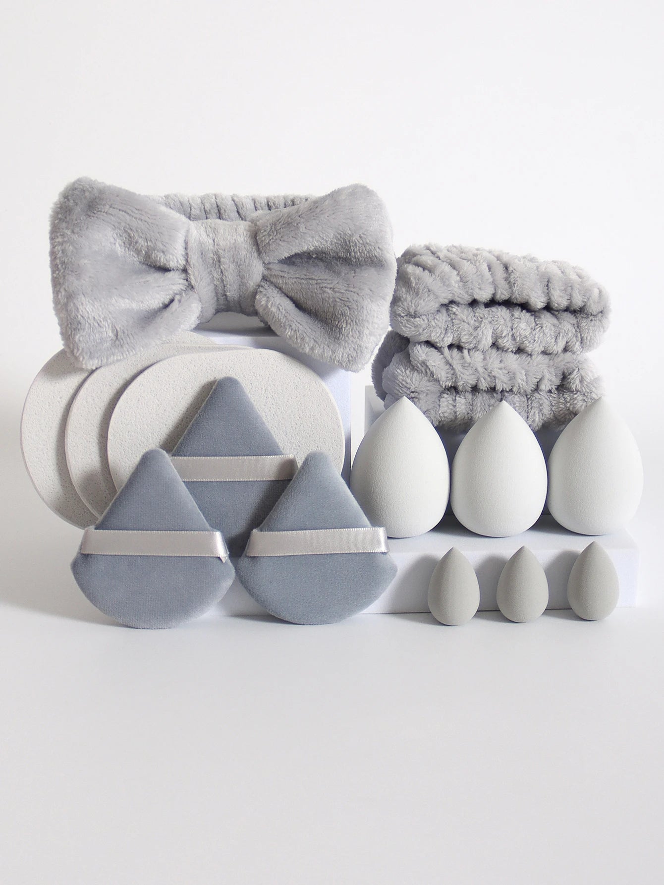 The Everything Beauty Set | 15-Piece Makeup Sponge & Spa Headband Kit