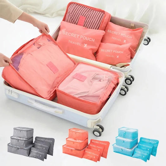 6-Piece Travel Packing Cube Organizer Set