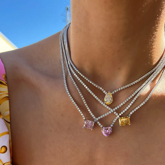 Celeste Crystal Necklace Collection
