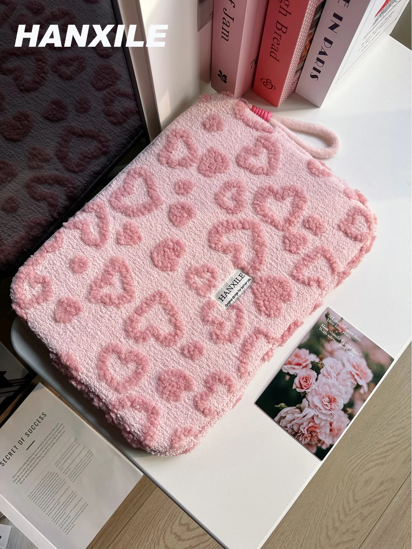 Plush Heart Laptop Sleeve | Cozy Padded Case for MacBook, iPad & Laptops