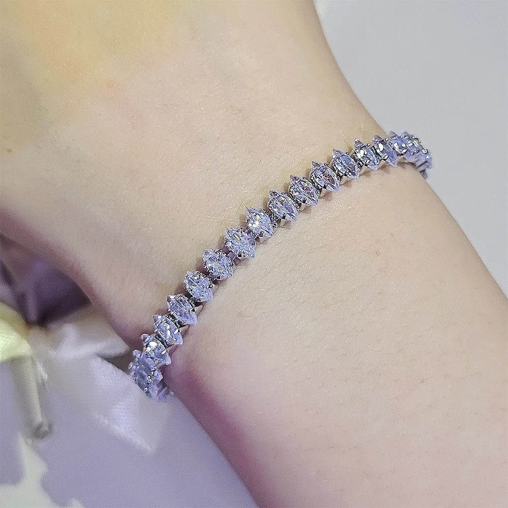 Luxe Marquise Crystal Tennis Bracelet