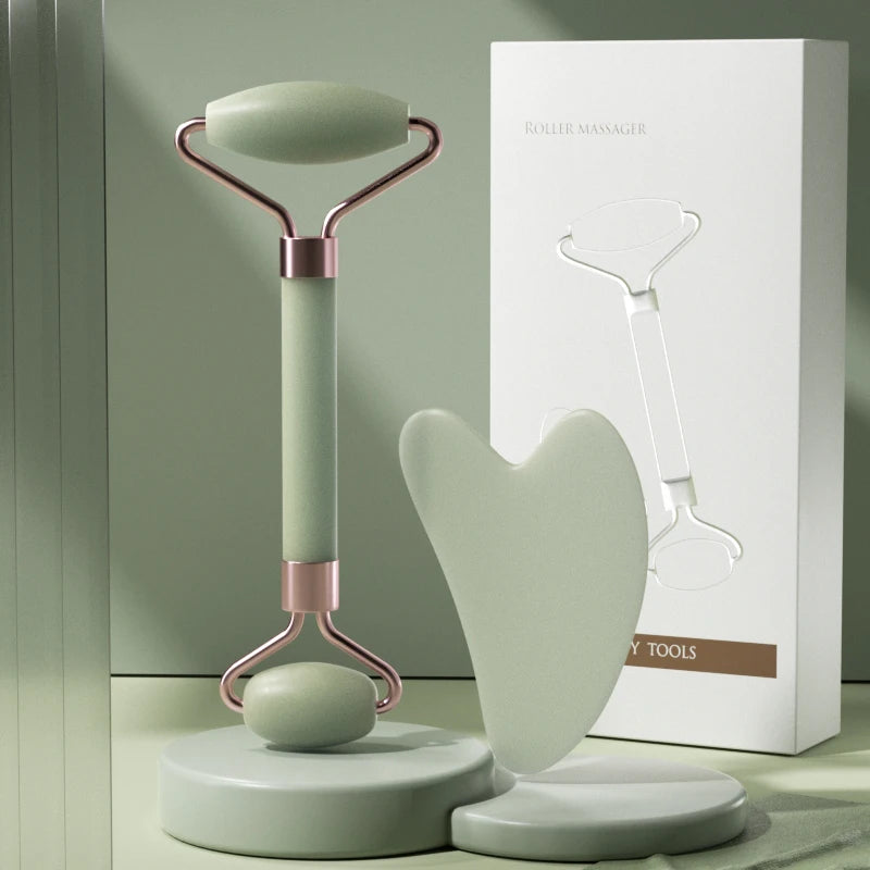 Facial Massage Roller & Sculpting Set | Face, Neck & Eye Beauty Tool