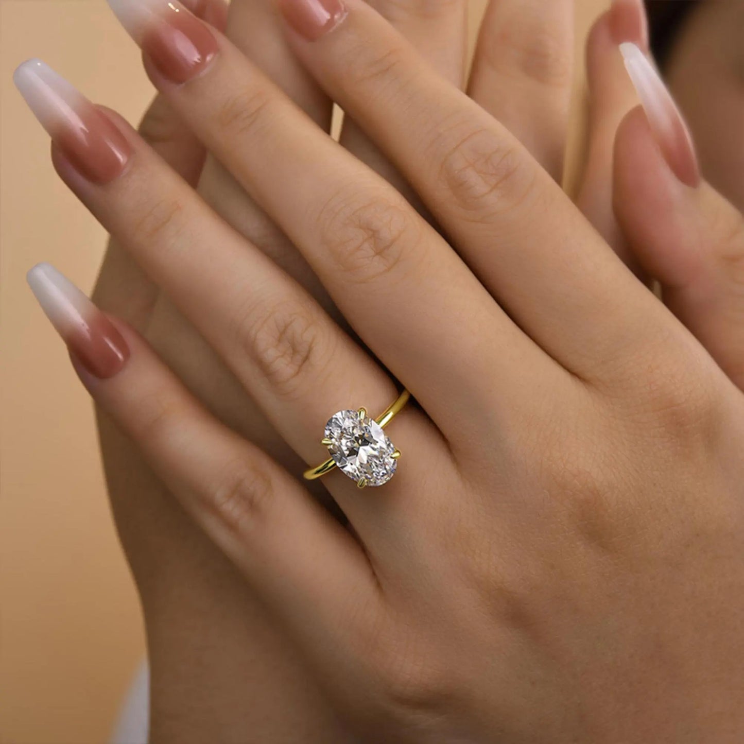 The Everly Ring | 925 Sterling Silver Oval Solitaire Ring
