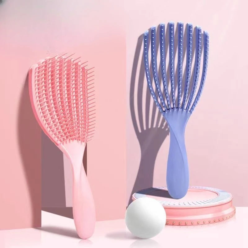 Pink Octopus Detangling Hair Brush