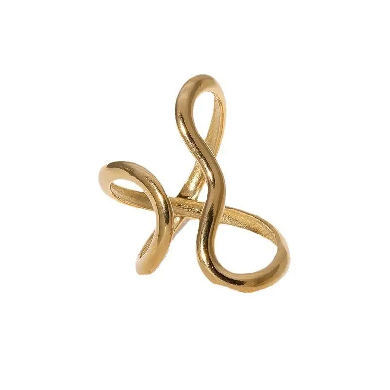 The Serpent Open Ring | Waterproof Stainless Steel Adjustable Ring