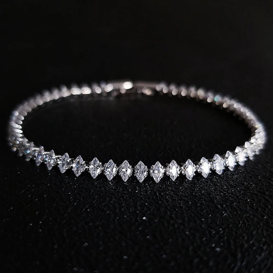Luxe Marquise Crystal Tennis Bracelet