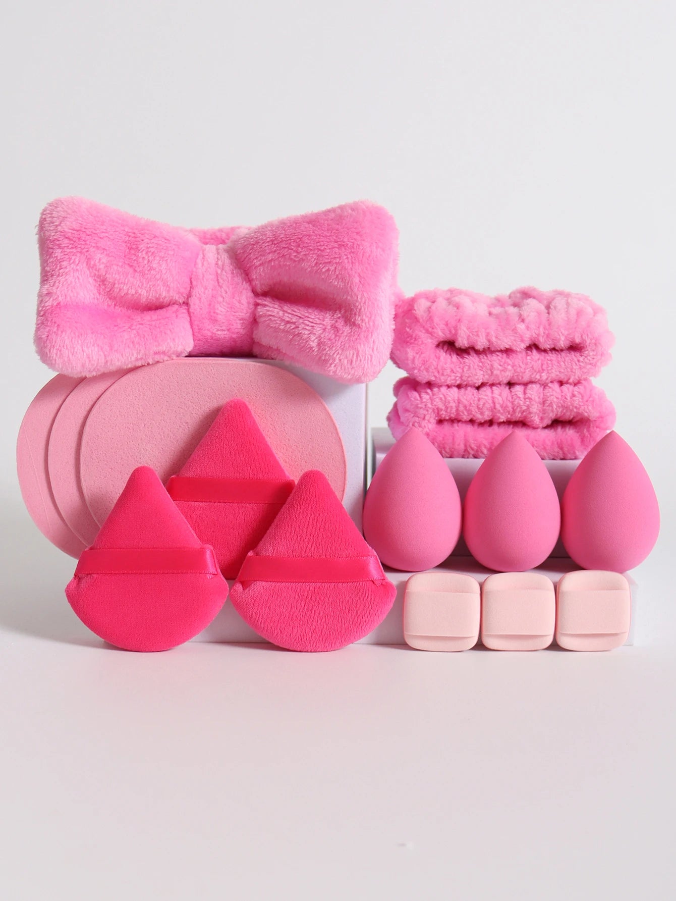 The Everything Beauty Set | 15-Piece Makeup Sponge & Spa Headband Kit
