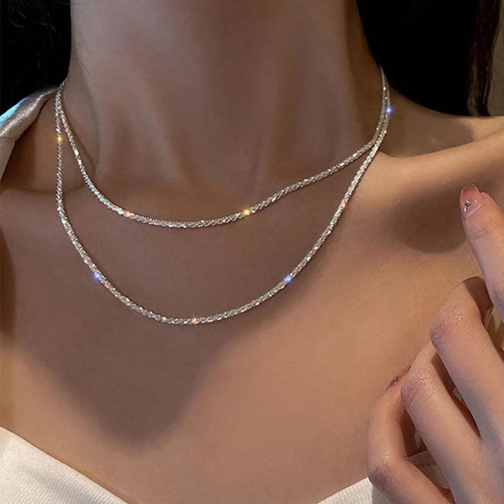 Luna Layered Necklace & Bracelet Set