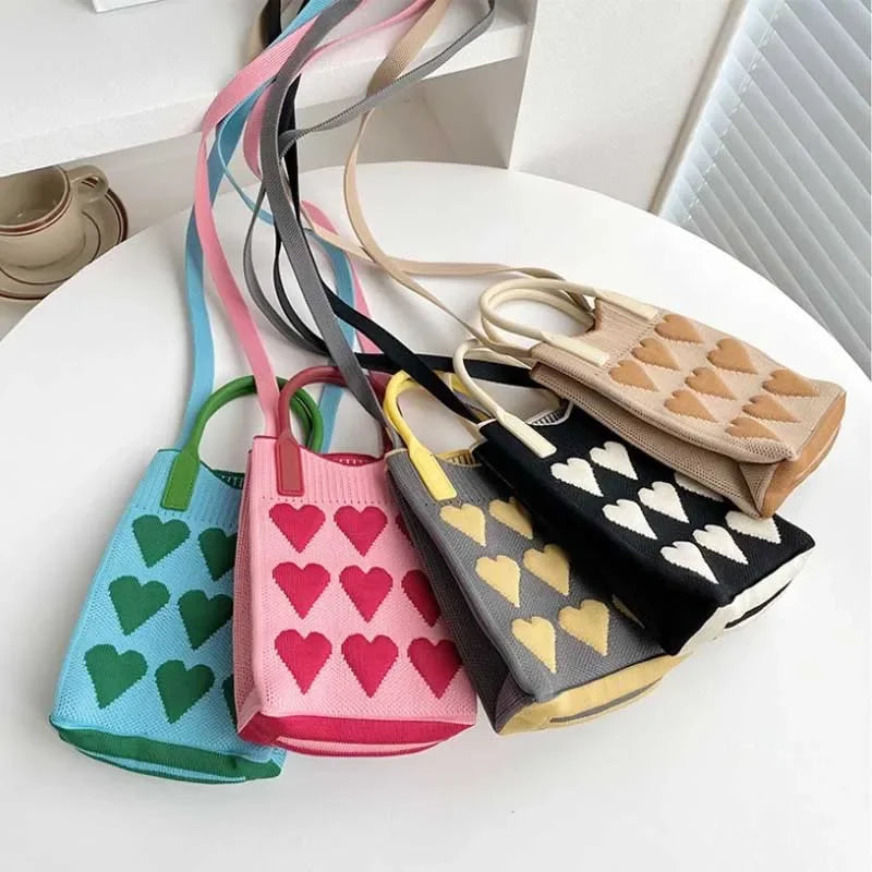 Sweetheart Knit Mini Crossbody
