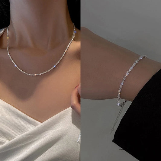 Luna Layered Necklace & Bracelet Set
