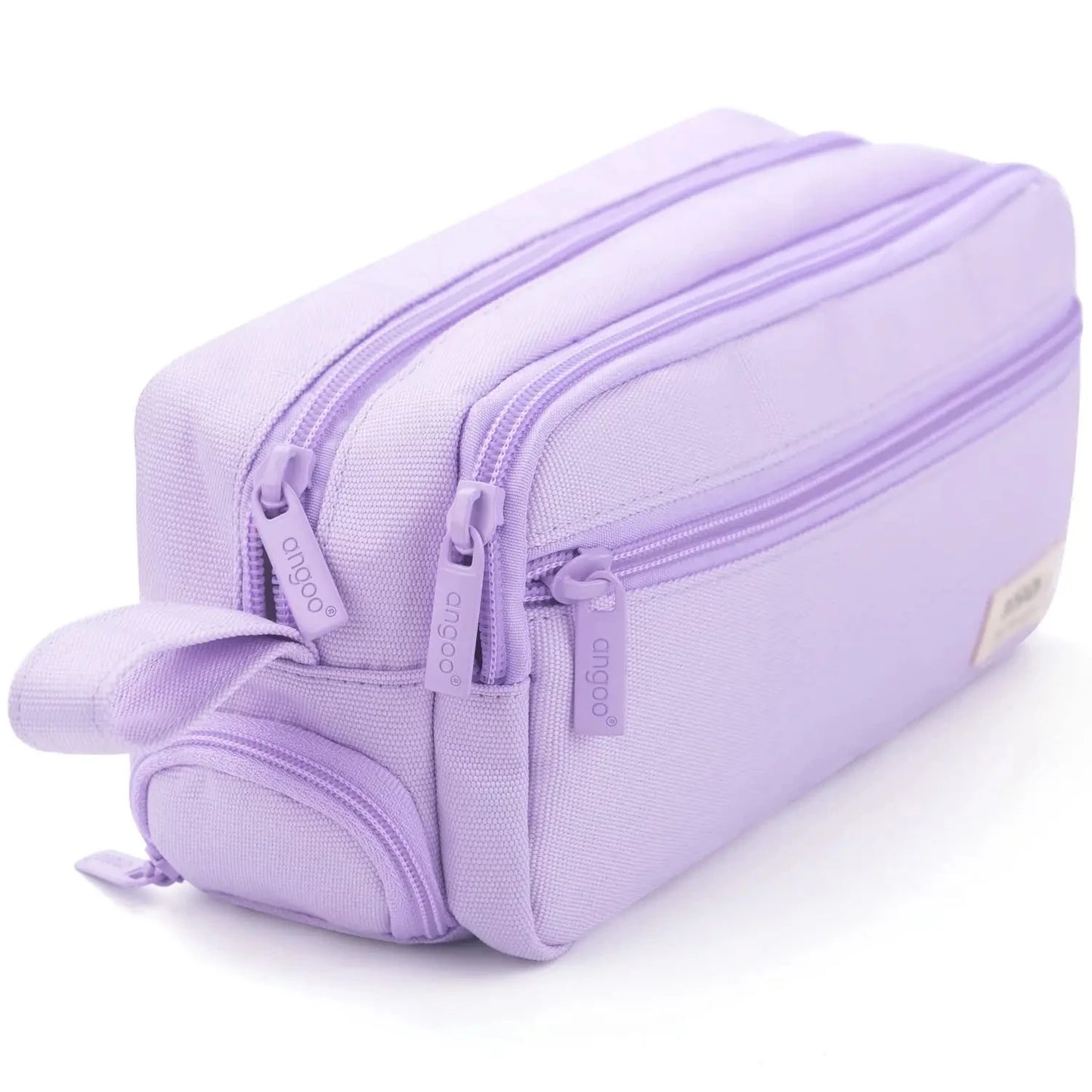 Pastel Double-Zip Pencil Pouch – Large Capacity School & Office Organizer
