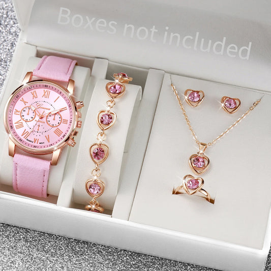 The Charlotte Gift Set | 6-Piece Watch & Jewelry Collection
