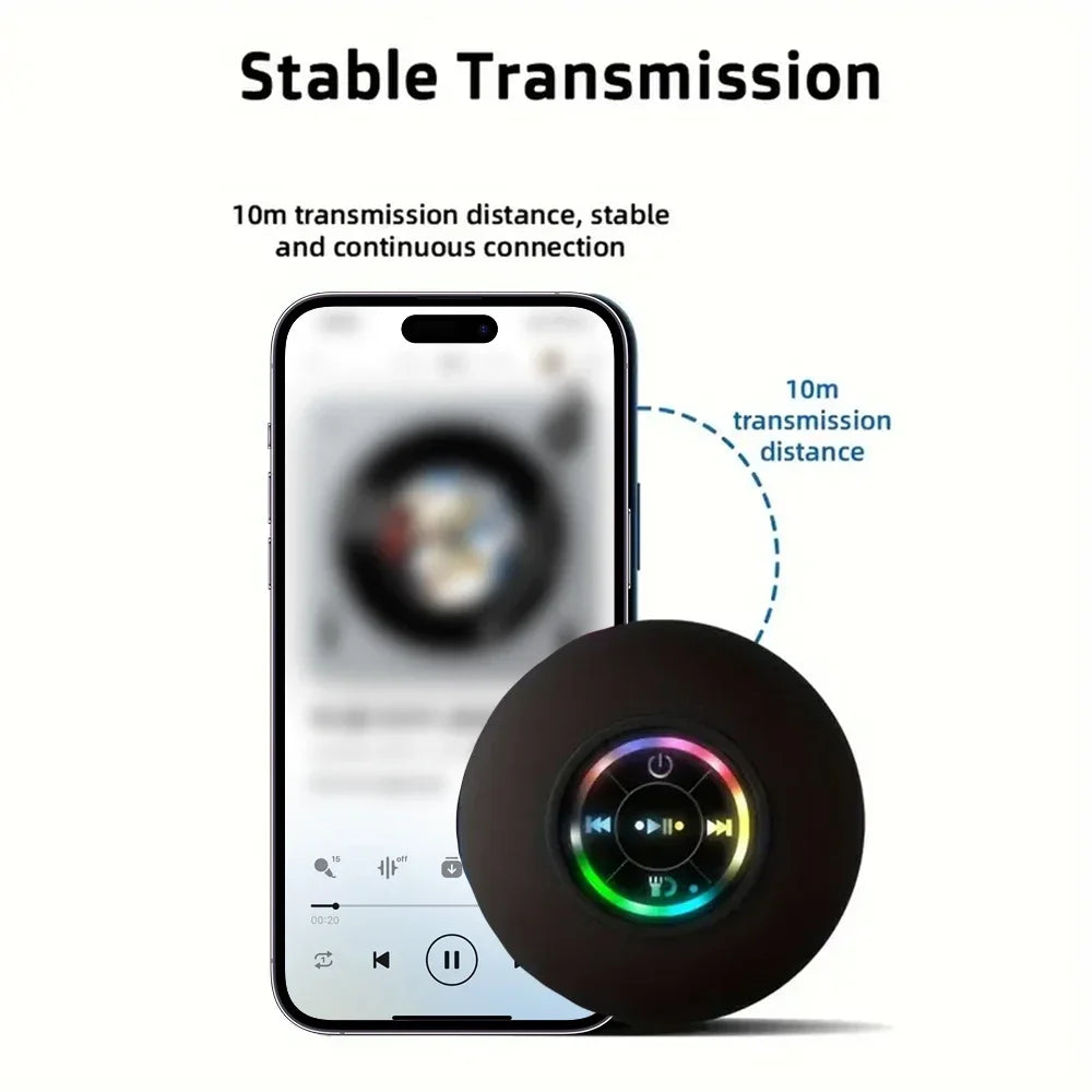 Waterproof Bluetooth Shower Speaker with Suction Cup