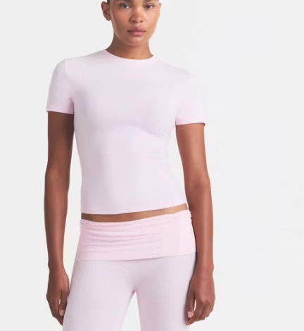 Skims Everyday Sculpt Tee | Buttery Soft Fitted Essential Top