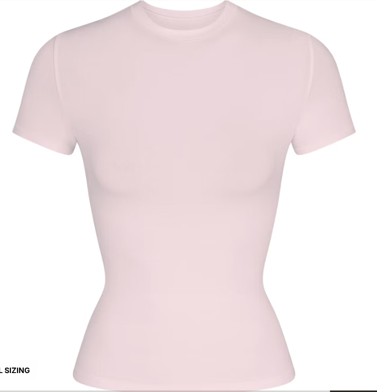 Skims Everyday Sculpt Tee | Buttery Soft Fitted Essential Top
