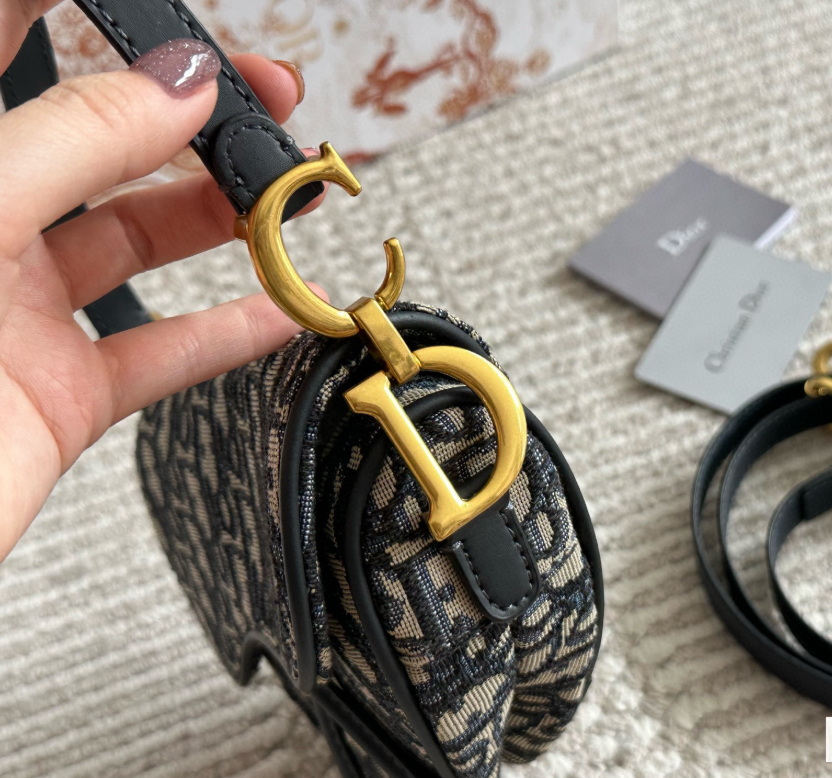Noir Monogram Saddle Bag