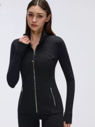 Midnight Polka Dot Sculpt Jacket
