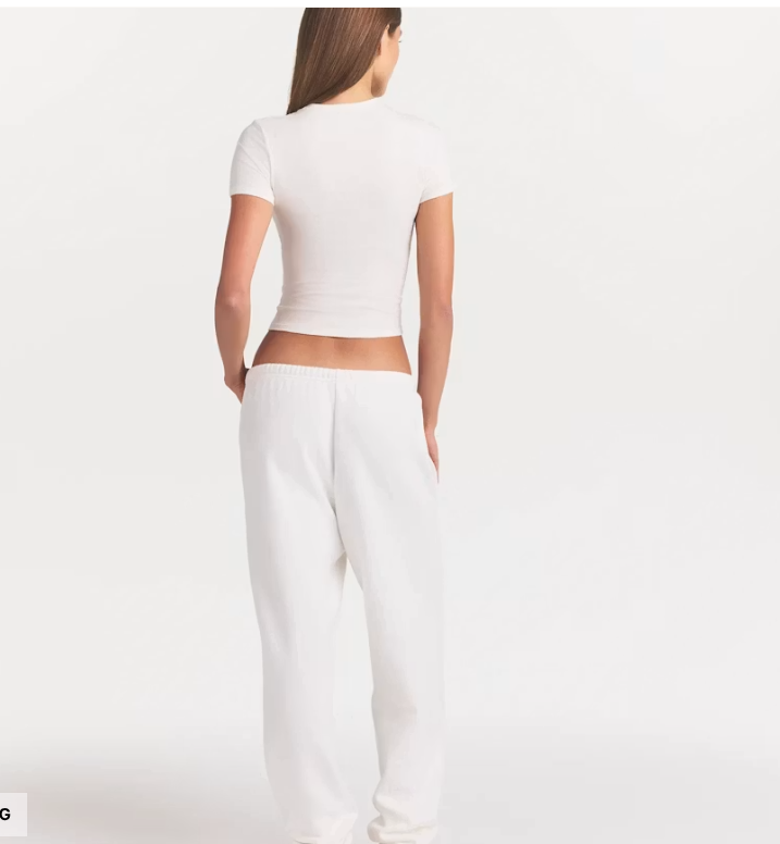 Skims Everyday Sculpt Tee | Buttery Soft Fitted Essential Top