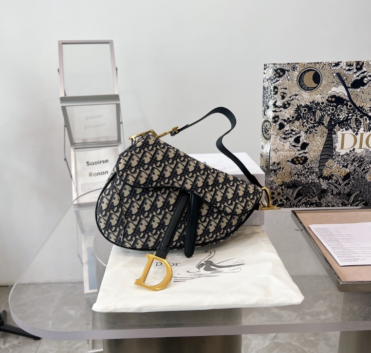 Noir Monogram Saddle Bag