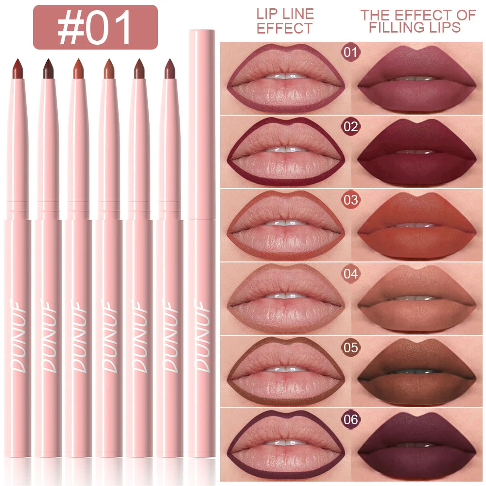 Velvet Precision Lip Liner Set – 6 Shades