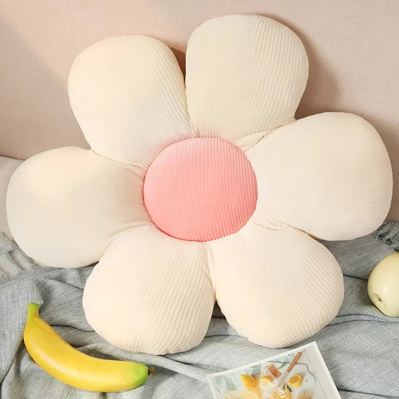 Plush Flower Floor Pillow – Soft Floral Cushion for Cozy Home Decor