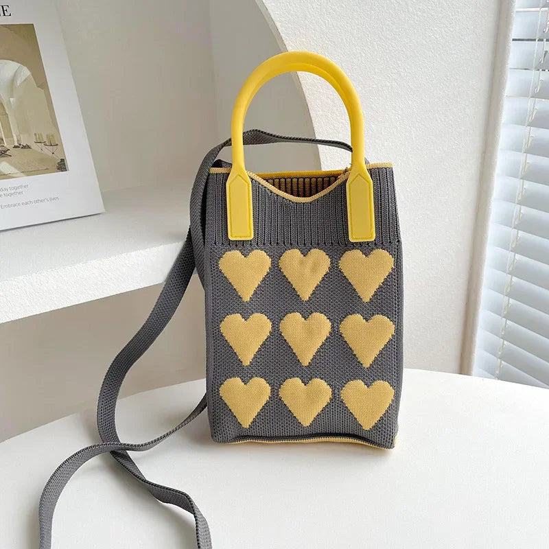 Sweetheart Knit Mini Crossbody