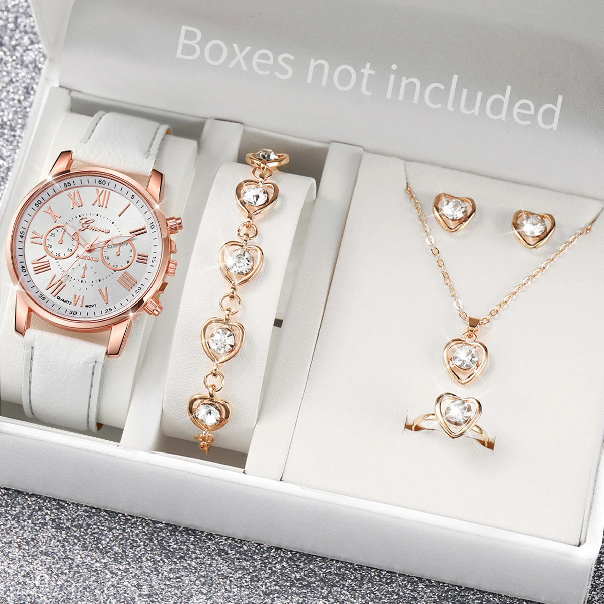 The Charlotte Gift Set | 6-Piece Watch & Jewelry Collection